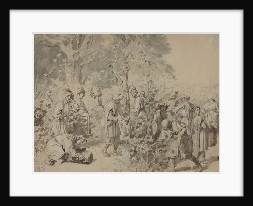 Grape harvesting, Between 1840 and 1847 by Grigori Grigorievich Gagarin
