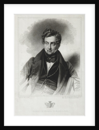 Portrait of Count Mikhail Yuryevich Vilyegorsky, Early 1830s by Thomas Wright