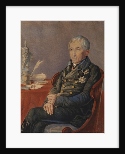Portrait of Alexey Nikolayevich Olenin, 1820s by Pyotr Alexeevich Olenin