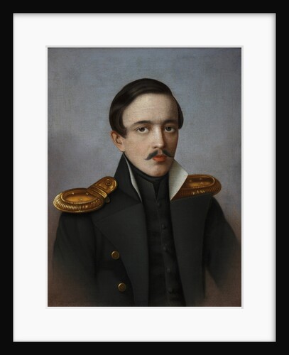 Portrait of the poet Mikhail Lermontov, 1887 by G.F. Krylov