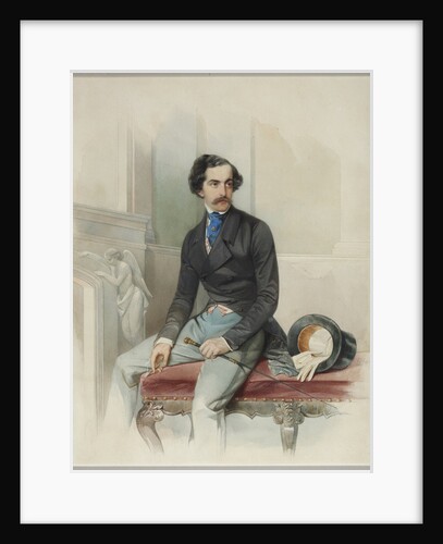 Portrait of Alexey Arkadyevich Stolypin (Mongo), 1845 by Vladimir Ivanovich Hau