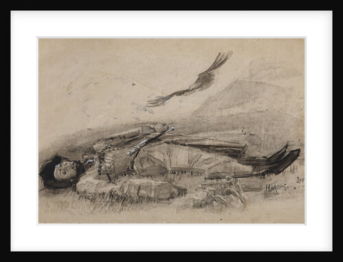 Illustration to the poem Ismail-Bey by M. Lermontov, 1889-1891 by Mikhail Alexandrovich Vrubel