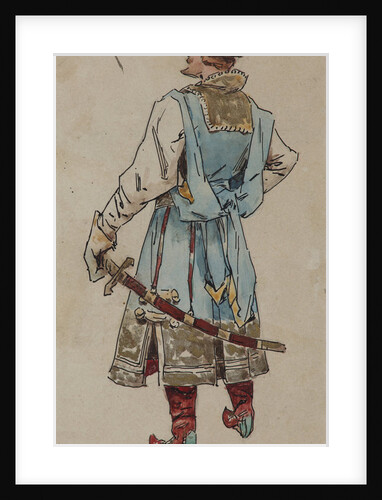 Costume design for the opera The Merchant Kalashnikov by A. Rubinstein, 1901 by Viktor Andreyevich Simov