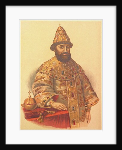 Portrait of the Tsar Michail I Fyodorovich of Russia, 1860s by Pyotr Fyodorovich Borel