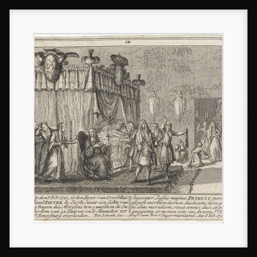 The Death of Peter the Great on 8 February 1725, 1727 by Leonard Schenk