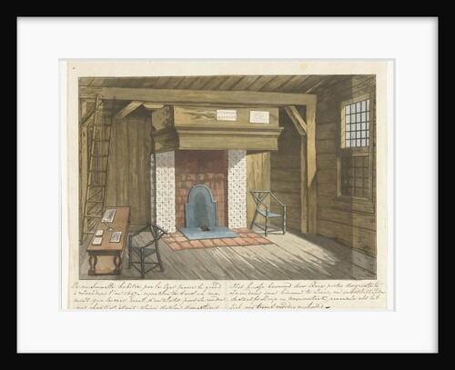Interior of the Czar Peter House in Zaandam, 1697, Mid of the 19th century by Anonymous