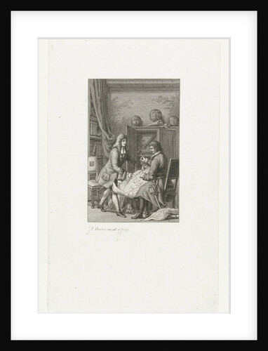 Tsar Peter the Great and Mayor Nicolaes Witsen studying a map, 1814 by Jacob Ernst Marcus