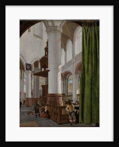 Interior of the Oude Kerk in Delft, 1654 by Gerard Houckgeest