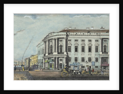 The Police Bridge with the Stroganov Palace by Ivan Alexeyevich Ivanov