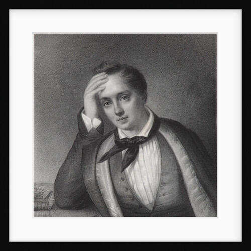 Portrait of the poet Yevgeny Abramovich Baratynsky, 1830s by Ferdinand Chevalier