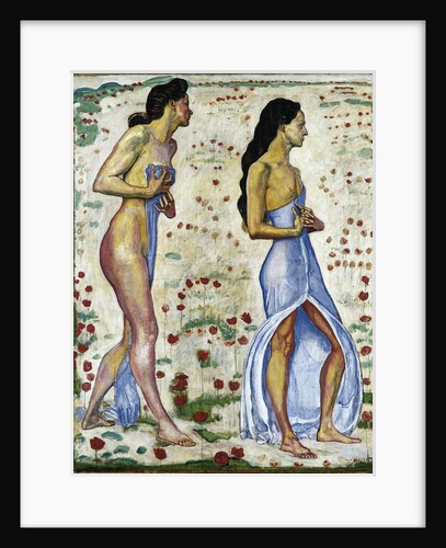 Two Women in Flowers (Emotion 1a), 1901-1906 by Ferdinand Hodler