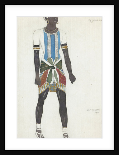 Costume design for Vaslav Nijinsky in the ballet Cleopatra by A. Arensky, 1910 by Léon Bakst
