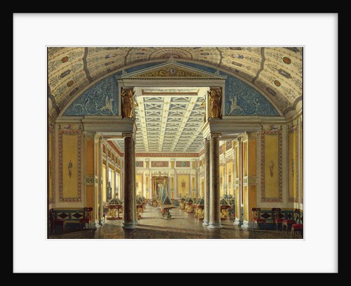 Interiors of the New Hermitage. The Room of Cameos, 1854 by Eduard Hau