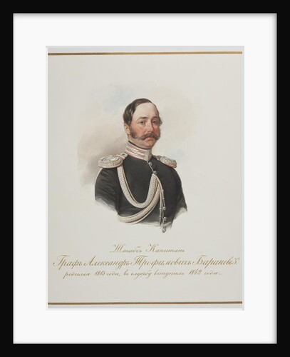 Count Alexander Trofimovich Baranov by Vladimir Ivanovich Hau