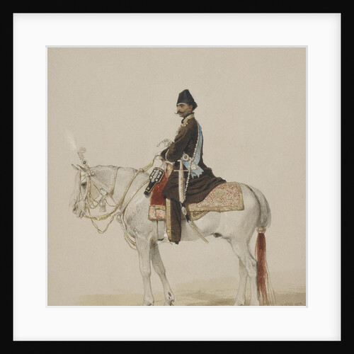 Equestrian Portrait of Naser al-Din Shah Qajar, 1873 by Mihály Zichy