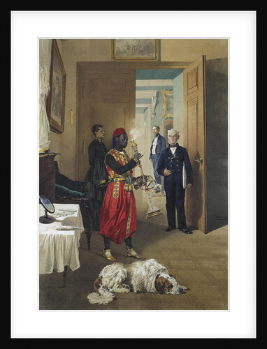 Foyer of the Great Palace in Tsarskoye Selo, 1865 by Mihály Zichy