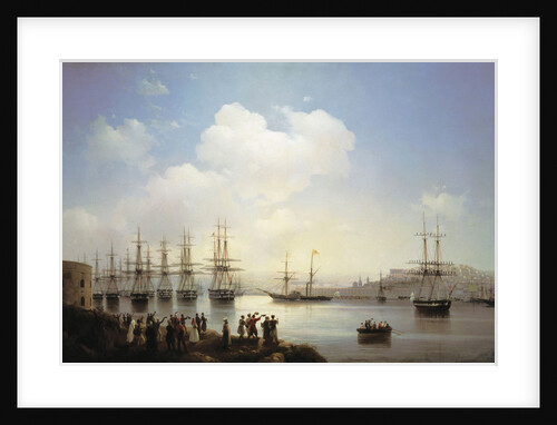 Russian squadron on the Sevastopol raid, 1846 by Ivan Konstantinovich Aivazovsky
