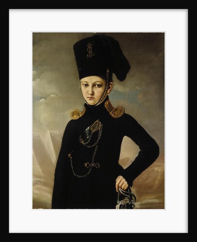 Cossack of the 1st Mounted Cossack Regiment Count M.A. Dmitriev-Mamonov, First quarter of 19th centu by Anonymous