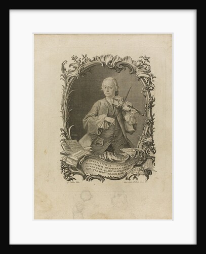 Leopold Mozart. Frontispiece of the Versuch einer gründlichen Violinschule, 1756 by Jakob Andreas Friedrich