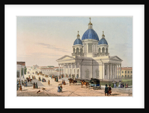 The Trinity Cathedral of the Izmailovsky Regiment in Saint Petersburg, 1836 by Karl Petrovich Beggrov