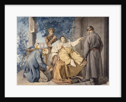 Landlord and his Serfs, 1853 by Konstantin Alexandrovich Trutovsky