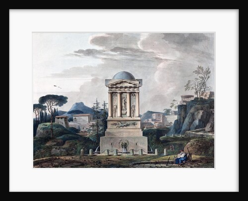 Design of the Fountain in Poltava, 1807 by Jean François Thomas de Thomon