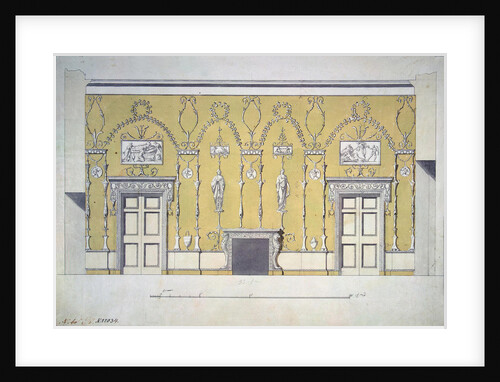 Design of the Green Dining room Great Palace in Tsarskoye Selo, Early 1780s by Charles Cameron