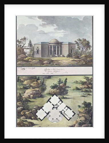 Pavilion in the English garden, 1795 by Jean François Thomas de Thomon
