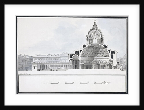 The Kazan Cathedral in Saint Petersburg, 1800 by Jean François Thomas de Thomon