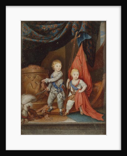 Portrait of Grand Dukes Alexander Pavlovich and Constantine Pavlovich as children, 1790 by Anonymous