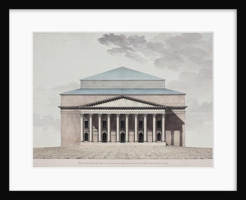 Facade of the Saint Petersburg Imperial Bolshoi Kamenny Theatre, 1803-1804 by Jean François Thomas de Thomon