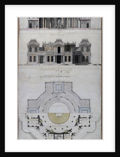 Pavilion Water palace (Chateau dEau) in Strelna, 1717 by Jean-Baptiste Alexandre Le Blond