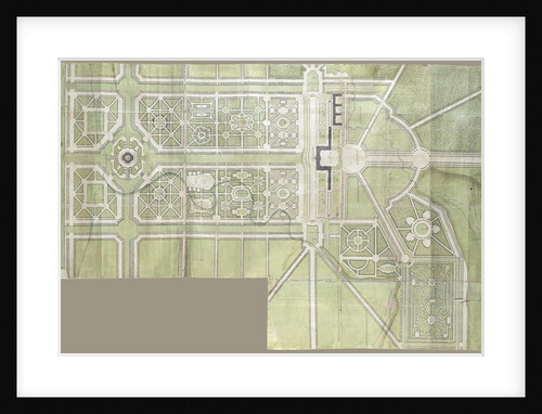 Design for the Strelna palace and park, 1717 by Jean-Baptiste Alexandre Le Blond