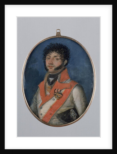 Portrait of Fyodor Petrovich Uvarov, 1803 by Mikhail Mikhailovich Zatsepin