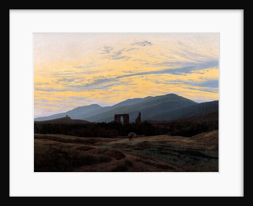 Ruins of Eldena Abbey in the Riesengebirge, ca 1834 by Caspar David Friedrich