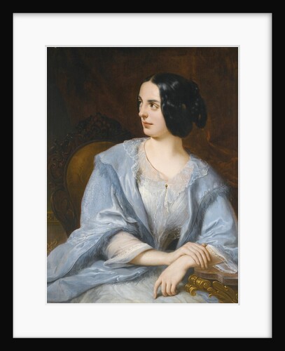 Portrait of the actress of the Imperial theatre Vera Samoylova, 1845 by Eugéne Pluchart