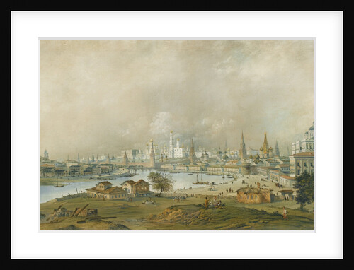 View of the Moscow Kremlin from the Ustinsky Bridge by Carlo Bossoli
