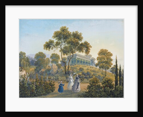 View of Miskhor, ca 1842 by Carlo Bossoli