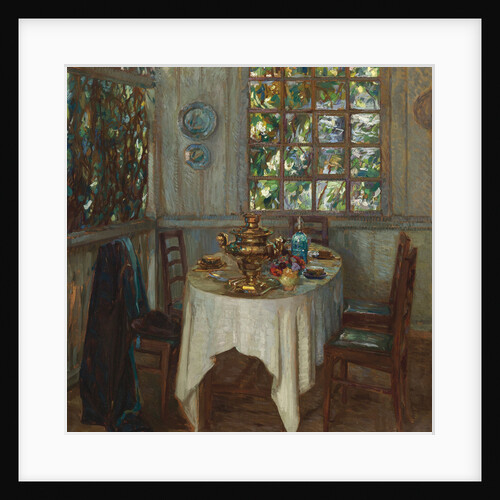 Interior with samovar, 1914 by Stanislav Yulianovich Zhukovsky