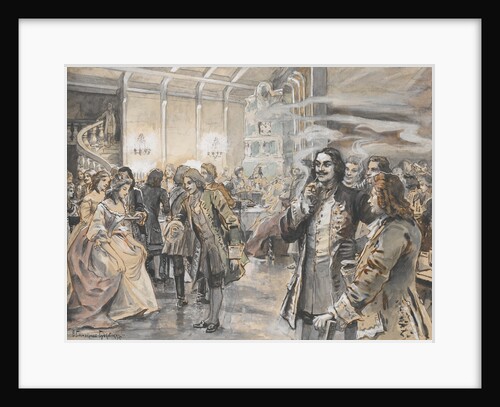 Easter Celebrations at the Court of Peter the Great by Elena Petrovna Samokish-Sudkovskaya