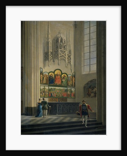 The Ghent Altarpiece in St Bavo Cathedral in Ghent, 1829 by Pieter-Frans De Noter