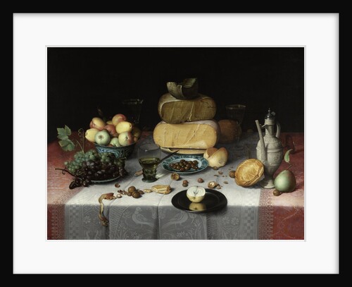 Still Life with Cheese, c. 1615 by Floris Claesz. van Dyck