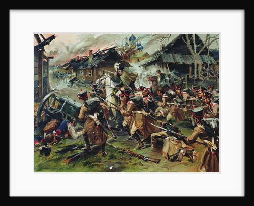The Battle of Maloyaroslavets on 24 October 1812, 1900-1910 by Nikolai Semyonovich Samokish