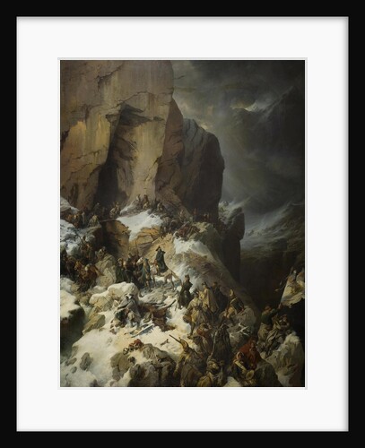 Suvorov crossing the Panix Pass, 1860 by Alexander von Kotzebue