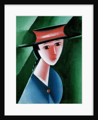 Girl with Red Hat, 1915 by Josef Capek