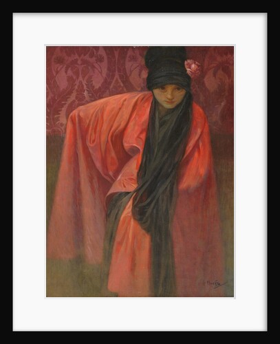 Girl in Red, c. 1914 by Alfons Marie Mucha