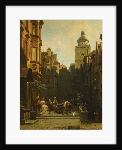 A Good Gossip by Carl Spitzweg