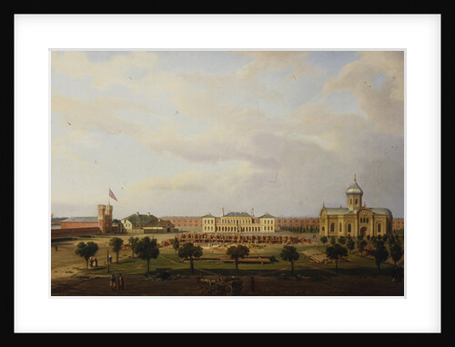 Interior view of the Ivangorod Fortress, 1846 by Marcin Zaleski