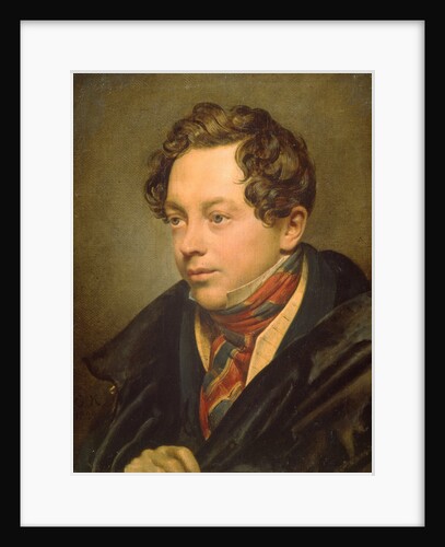 Portrait of the artist Pyotr Basin, 1829 by Orest Adamovich Kiprensky