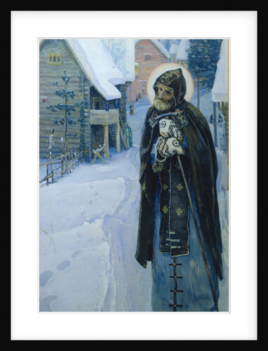 Saint Sergius labours (Triptych, Right part), 1896 by Mikhail Vasilyevich Nesterov